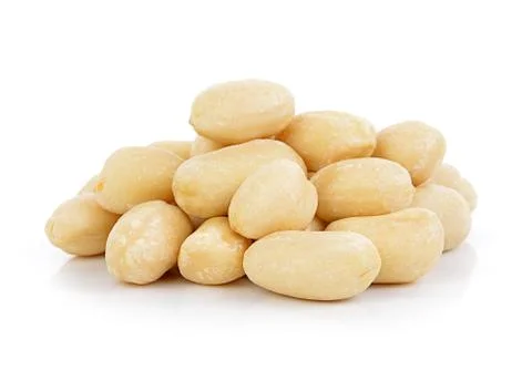 Peanut on white background Stock Photos