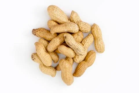 Peanuts from above Stock-Fotos