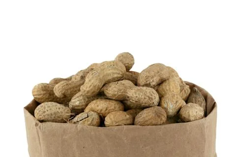 Peanuts in a bag Stock Photos