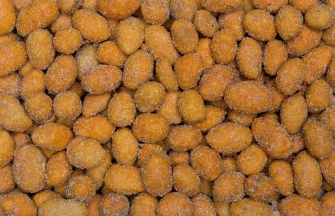 Peanuts in batter macro detail background Stock Photos