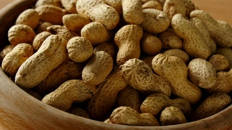 Peanuts in bowl Stock Footage 51699391