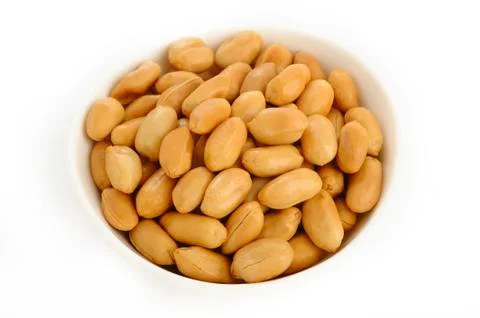 Peanuts in bowl Stock Photos