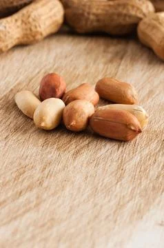 Peanuts close up Stock Photos