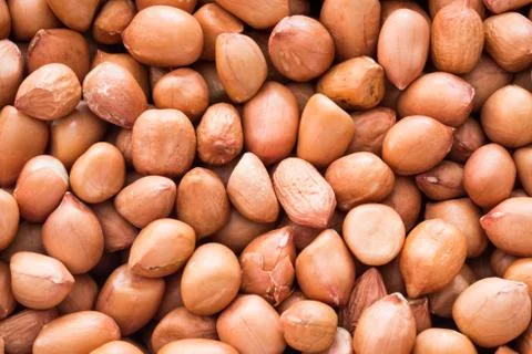 Peanuts, Close up of raw peanuts background. Stock Photos