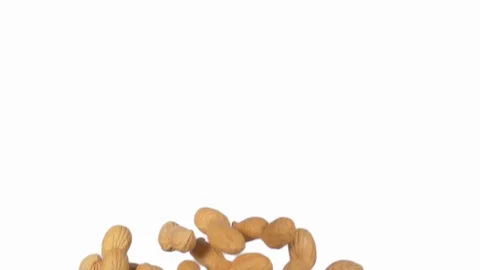 Peanuts flying in slow motion Stock Footage 118662022