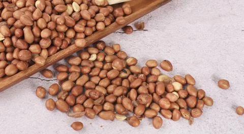 Peanuts an isolated on background Foto stock