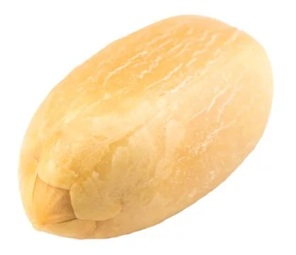 Peanuts isolated on the white background. Close up Stock Photos