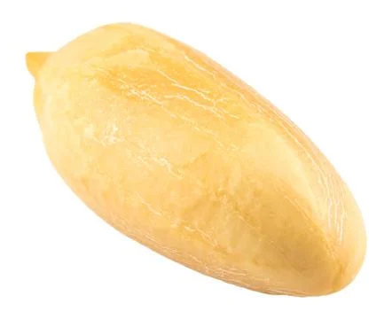 Peanuts isolated on the white background. Close up Stock Photos