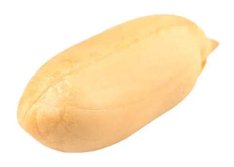 Peanuts isolated on the white background. Close up Stock Photos