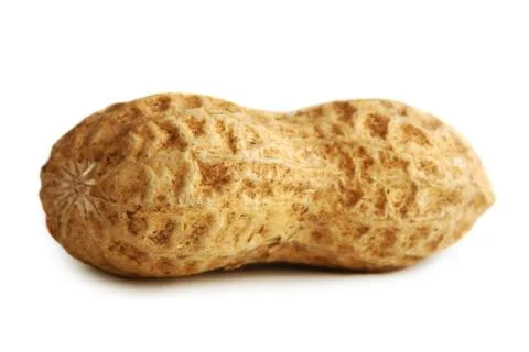 Peanuts isolated on white background Stock Photos
