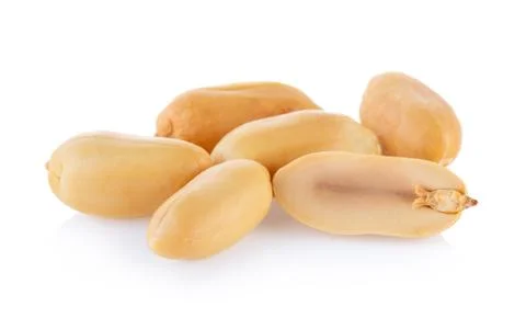 Peanuts isolated on white background Foto stock