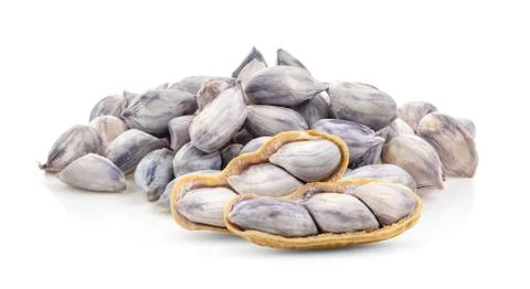 Peanuts isolated on white background Stock-Fotos