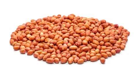 Peanuts isolated on white background Stock Photos