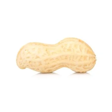 Peanuts isolated on white background Stock Photos