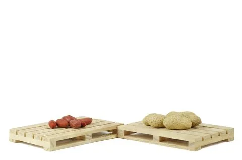 Peanuts. Nuts in shell isolated on white background. Stock Photos