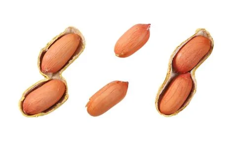 Peanuts in open shell Stock Photos