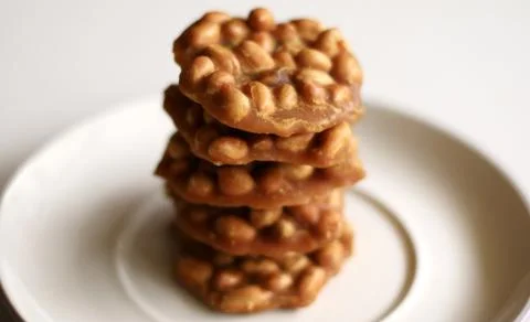 Peanuts in palm sugar Stock Photos