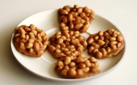 Peanuts in palm sugar Stock Photos