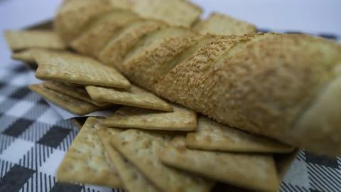 Peanuts in the shape of sweets, paoca, cornmeal cake and peanut butter on - Stock-Fotos
