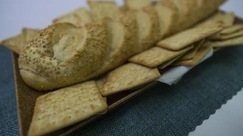 Peanuts in the shape of sweets, paoca, cornmeal cake and peanut butter on - Stock Photos