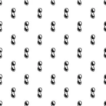 Peanuts in shell pattern seamless Illustrazione stock