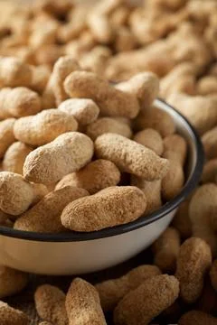 Peanuts with shell. Fotos de archivo