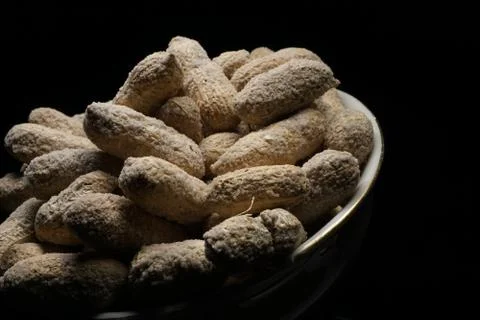 Peanuts in a shell. Salted. Foto stock