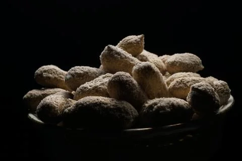 Peanuts in a shell. Salted. Foto stock