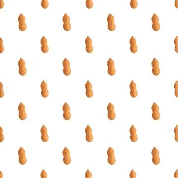 Peanuts in shells forming a seamless texture background Stock Illustration