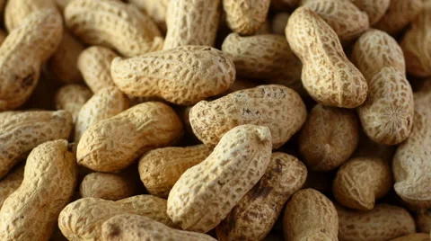 Peanuts in shells, overhead rotation Stock Footage 52274437