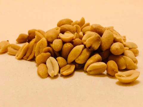 Peanuts snack a close view Stock Photos