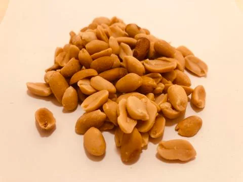 Peanuts snack a close view Stock Photos