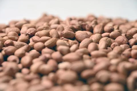 Peanuts Texture with Defocus Background Macro Photography Stock Photos