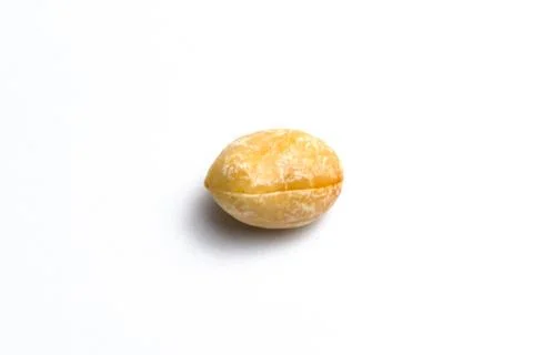 Peanuts on a white background. close up Stock Photos