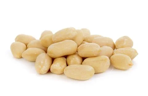 Peanuts on white background 写真素材
