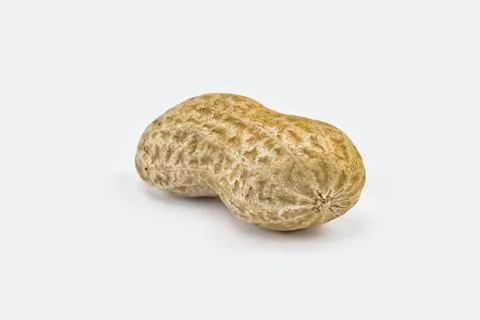 Peanuts on a white background Stock Photos