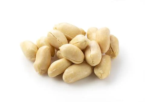 Peanuts on a white background Stock Photos