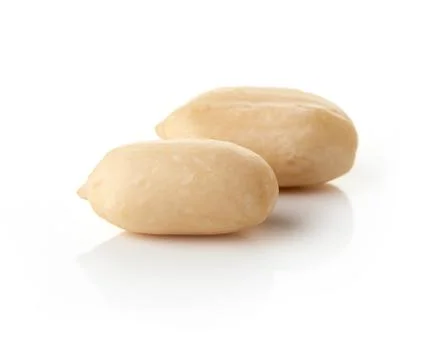 Peanuts on white bakcground Stock Photos