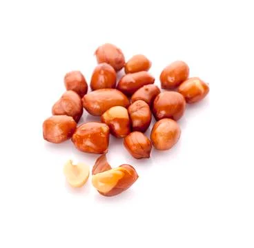 Peanuts,Peanuts background,Brown peanut,Peanut material. Foto stock