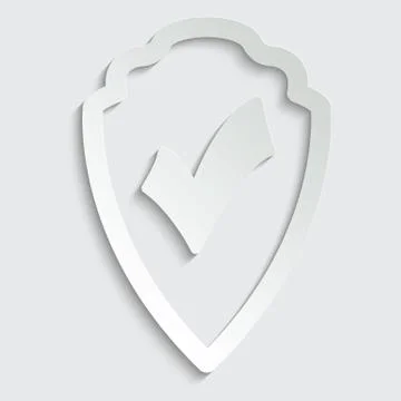 Peaper protect icon. secure   icon. Shield  sign vector Stock Illustration