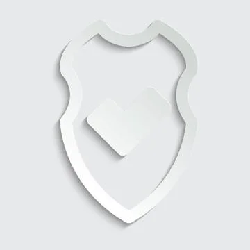 Peaper protect icon. secure   icon. Shield  sign vector Stock Illustration