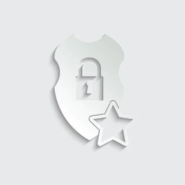Peaper protect icon. secure   icon. Shield  sign vector Stock Illustration