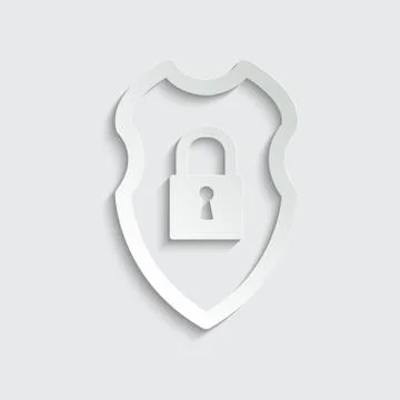 Peaper protect icon. secure   icon. Shield  sign vector Stock Illustration