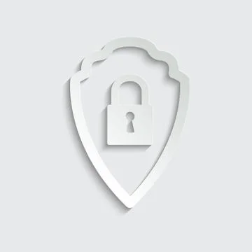 Peaper protect icon. secure   icon. Shield  sign vector Stock Illustration