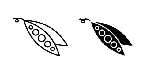 Peapod icon Illustration designs pack for Web Stock Illustration