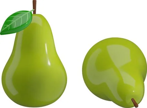 Pear 3d Stock Illustration