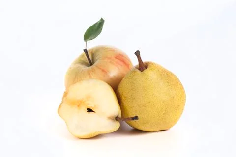 Pear &amp; app?e Stock-Fotos