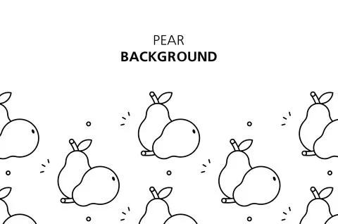 Pear background Stock Illustration