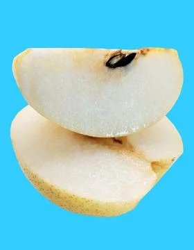 Pear blackground colour Stock Photos