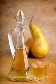 Pear brandy Foto stock